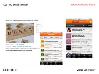 LECTRIC online seminar   ONLINE MARKETING UPDATE
 