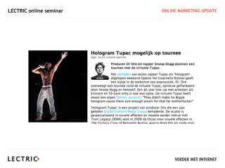LECTRIC online seminar   ONLINE MARKETING UPDATE
 