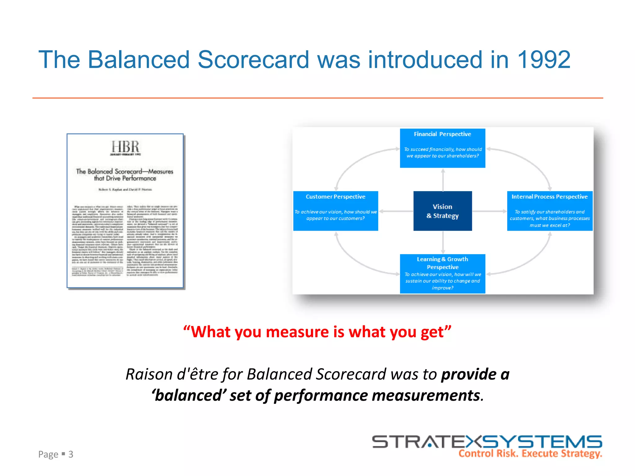 Integrating Risk into your Balanced Scorecard | PPTX