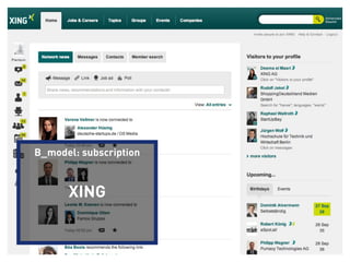 B_model: subscription



                        XING


Business Model Lecture | © 2012 relevantive AG
 
