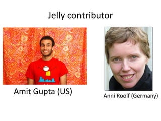 Jelly contributor




Amit Gupta (US)       Anni Roolf (Germany)
 