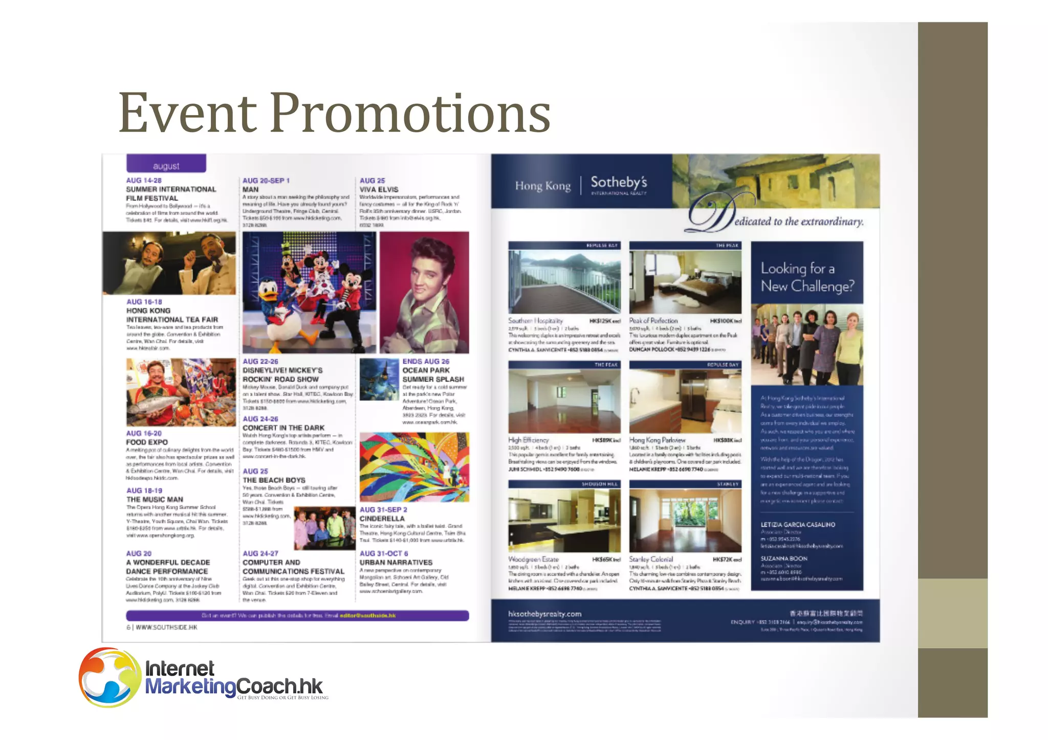 Event	
  Promotions	
  

 