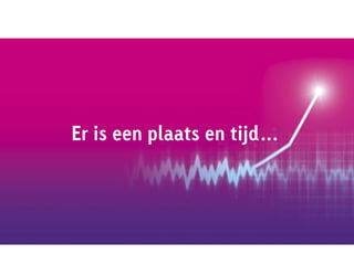 Er is een plaats en tijd…
 