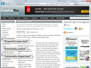 “Powerful new tool”

“Extremely useful”

“Extremely important”
 