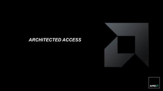 56 | IEEE Workshop: Data Parallelism for Multi-Core Chips and GPU | 27 October 2012 | Public
ARCHITECTED ACCESS
 