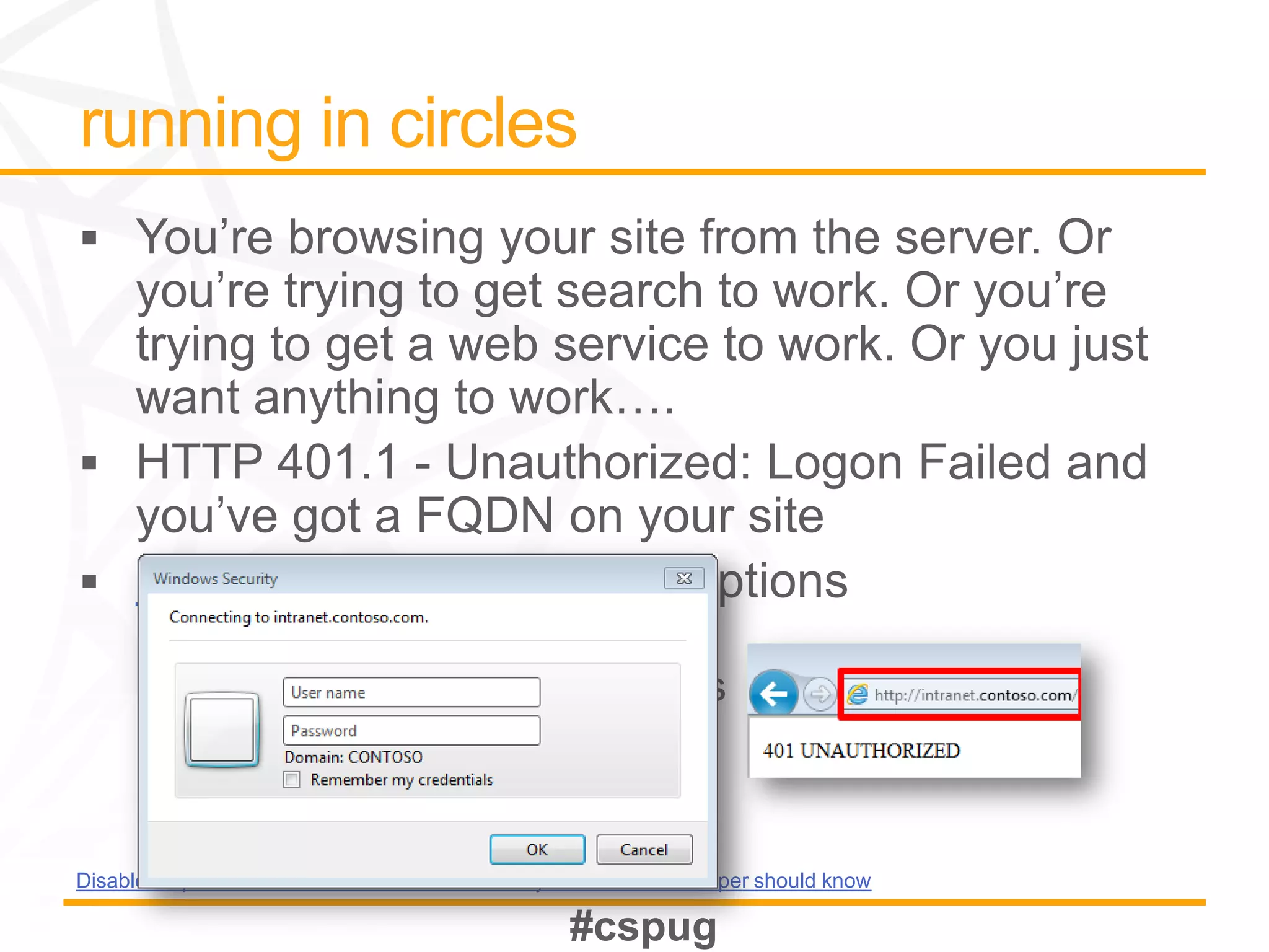 KB896861




DisableLoopbackCheck & SharePoint: What every admin and developer should know
 