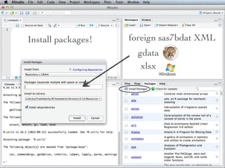 Install
additional
packages
 