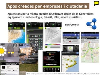 De què es tracta doncs?




33       ‘Obrint ments i governs’. Jordi Graells i Costa. Grau de Gestió i Administració Pública. Universitat de Barcelona, 9 d’ octubre de 2012 CC – BY 3.0
 