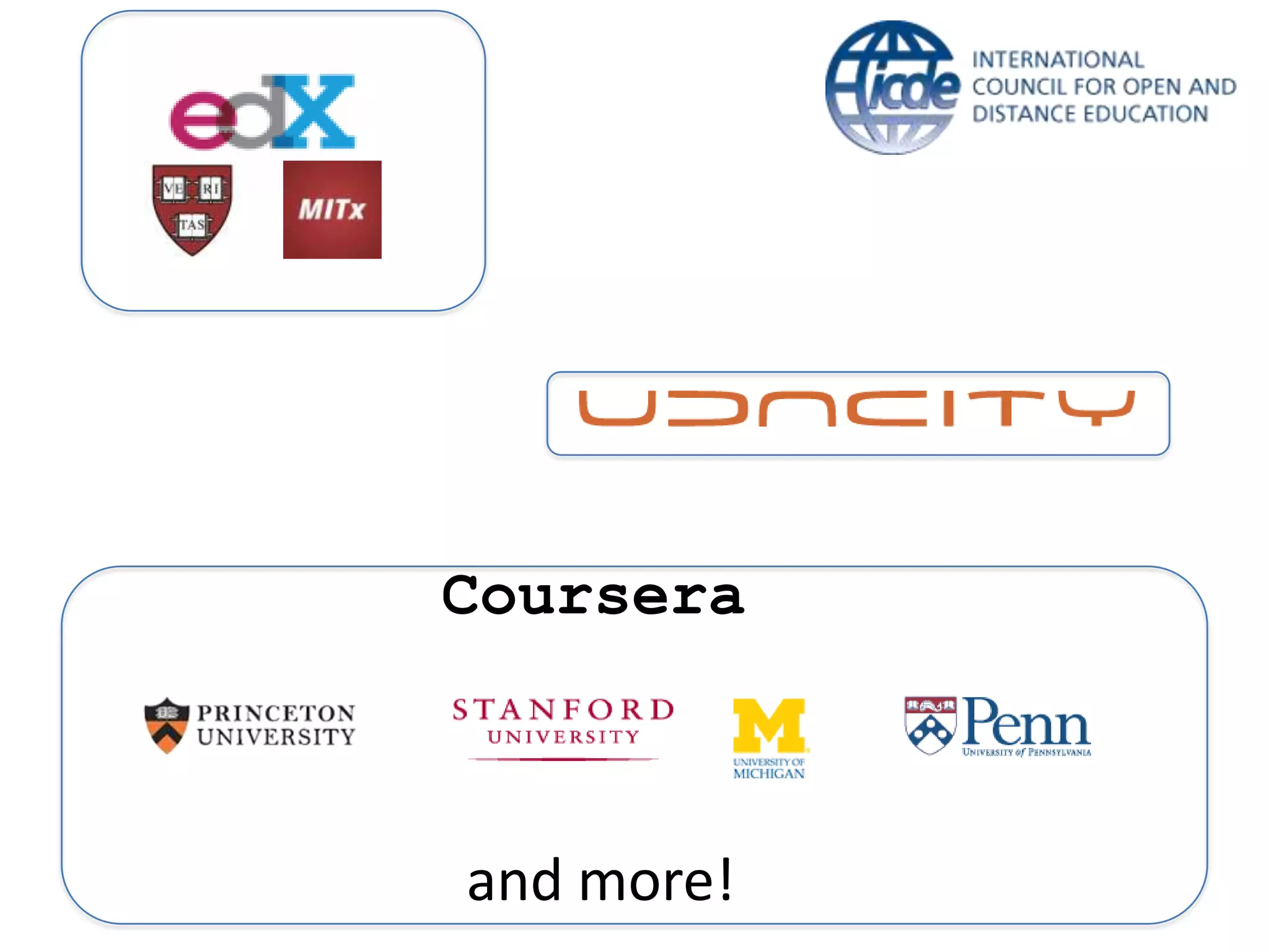 Coursera



and more!
 