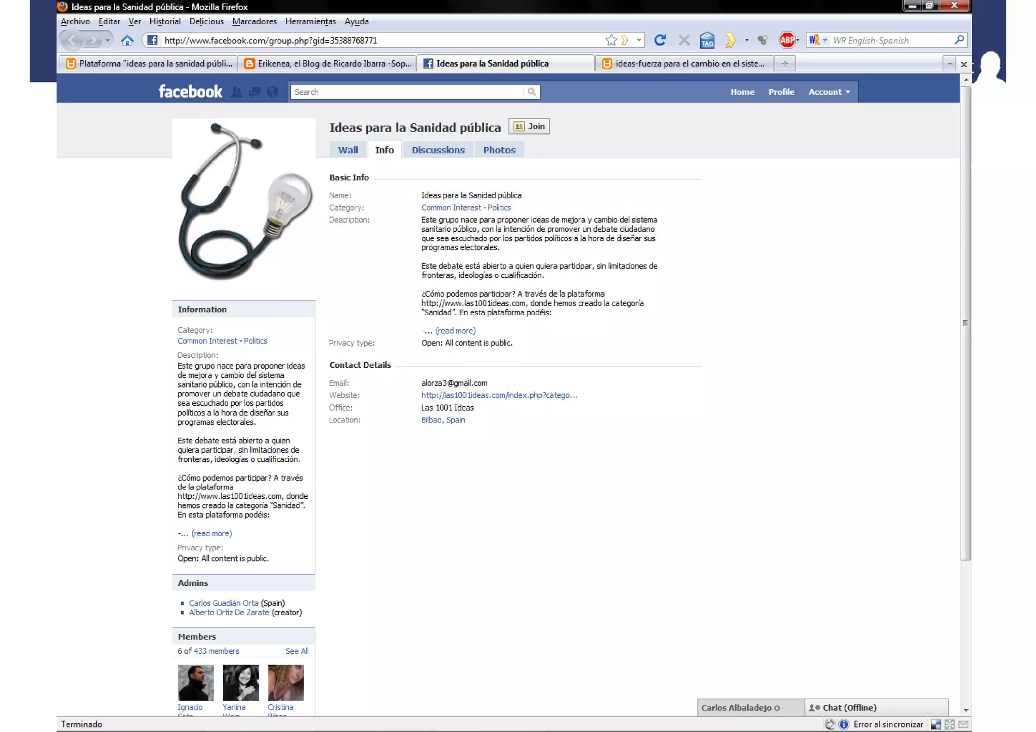 Ideas para la Sanidad pública
 