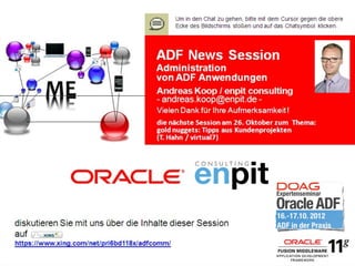 Administration for Oracle ADF Applications