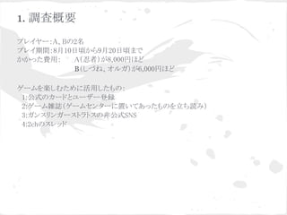 ガンスリンガーストラトス分析