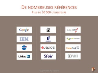 Copyright Restlet SAS – Tous droits réservés
DE NOMBREUSES RÉFÉRENCES
PLUS DE 50 000 UTILISATEURS
 