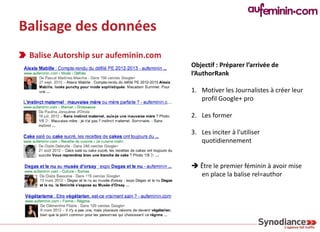 Balisage des données

 La Meta Keyword News




           <meta name="news_keywords" content="Coupe du Monde,
           ...