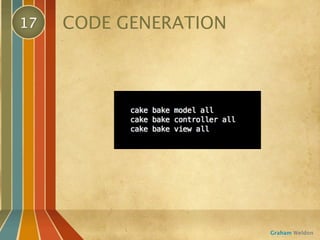 17   CODE GENERATION




                       Graham Weldon
 