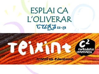 ESPLAI CA
L’OLIVERAR
 CURS 12-13
 