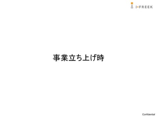 事業立ち上げ時




          Confidential
 