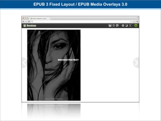 EPUB 3 Fixed Layout / EPUB Media Overlays 3.0
 