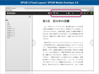 EPUB 3 Fixed Layout / EPUB Media Overlays 3.0
 