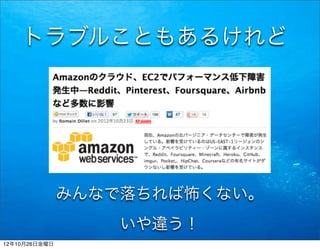 トラブルこともあるけれど




               みんなで落ちれば怖くない。
                   いや違う！
12年10月26日金曜日
 