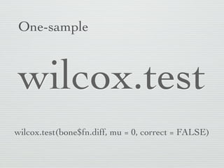 Distribution-free
(non-parametric)
    methods
 