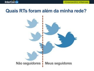 #Intercon2012 #Metricas




Quais RTs foram além da minha rede?




    Não seguidores   Meus seguidores
 
