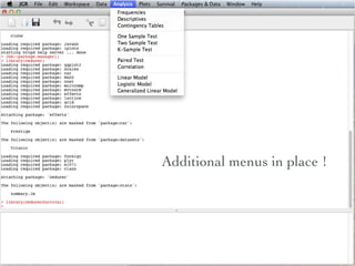 Additional menus in place !
 