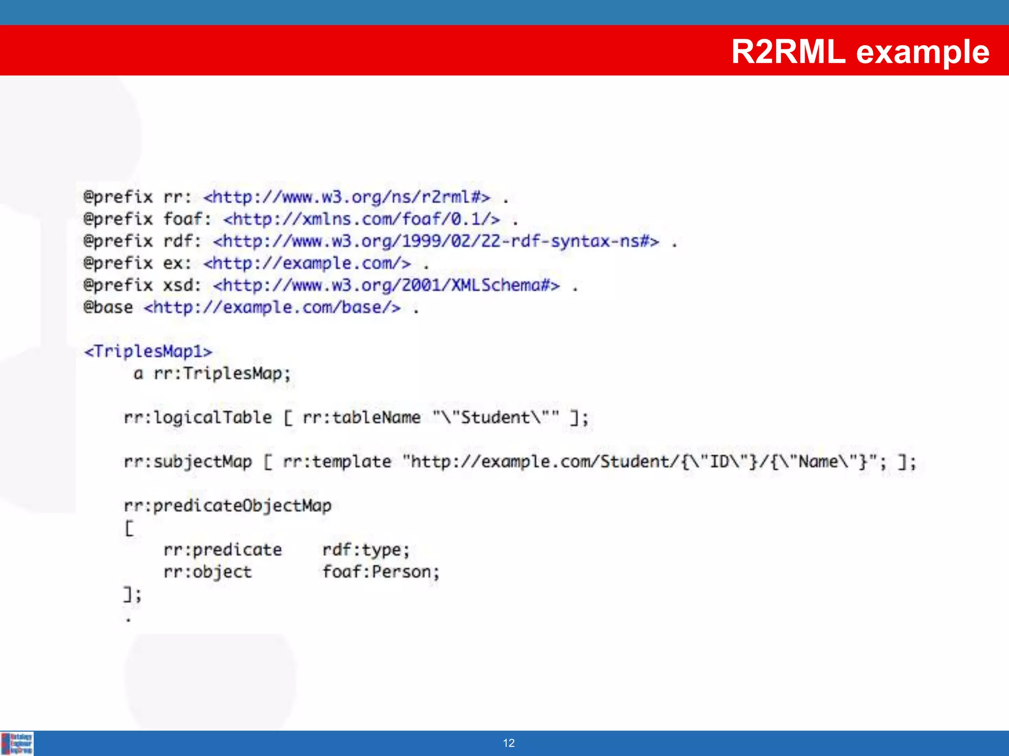 R2RML example




12
 