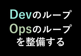 ©2021 Expassion LLC.
Devのループ
Opsのループ
を整備する
 