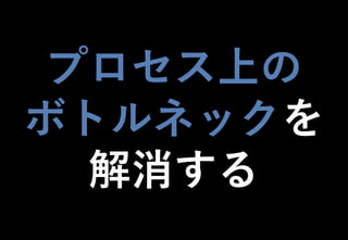 ©2021 Expassion LLC.
プロセス上の
ボトルネックを
解消する
 