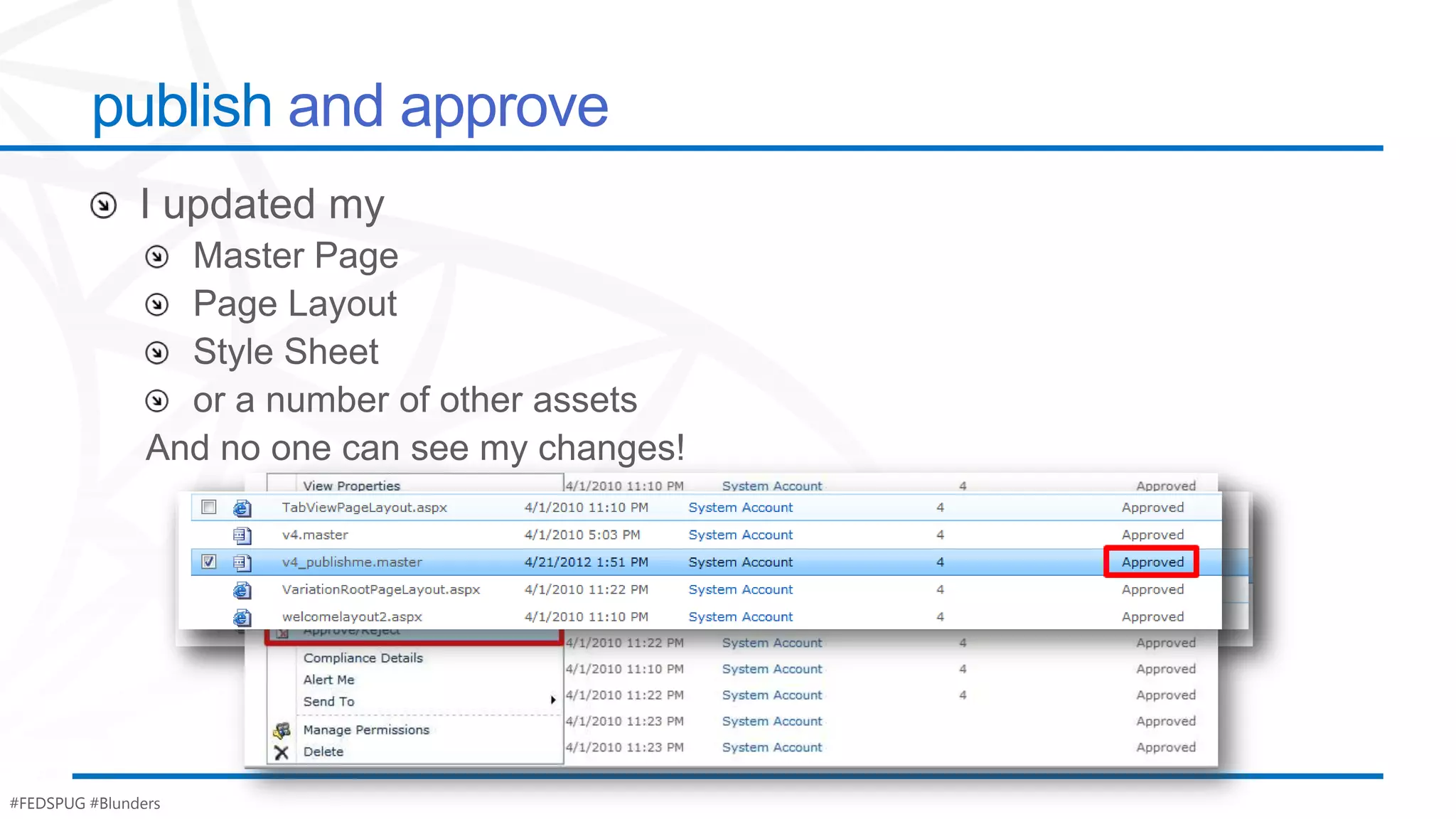 publish




#FEDSPUG #Blunders
 