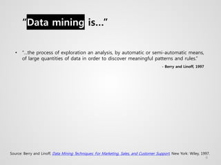 Introduction to Data Mining for Newbies