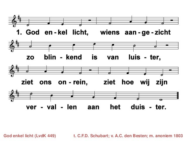 God Enkel Licht Tekst