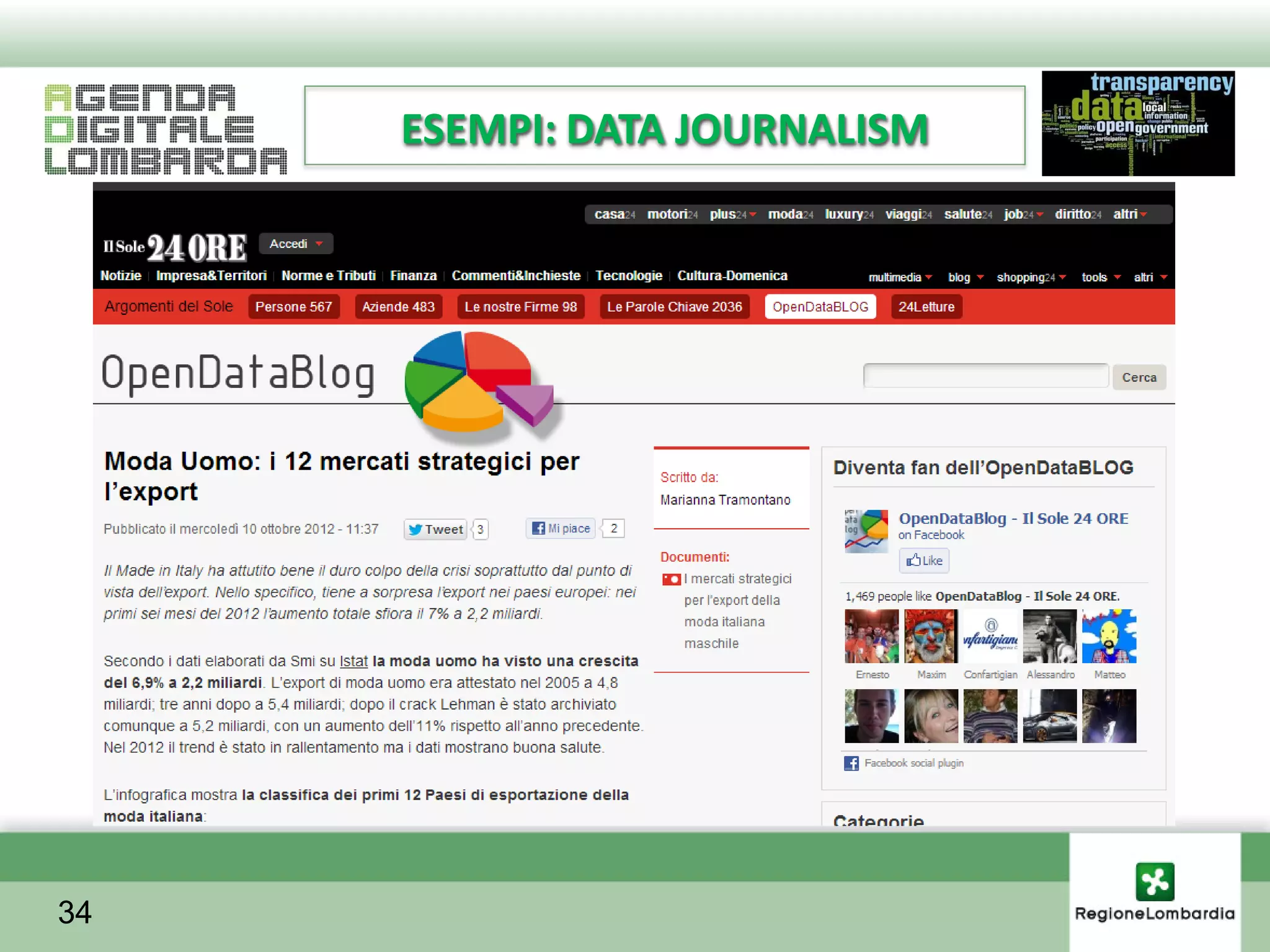 ESEMPI: DATA JOURNALISM




34
 