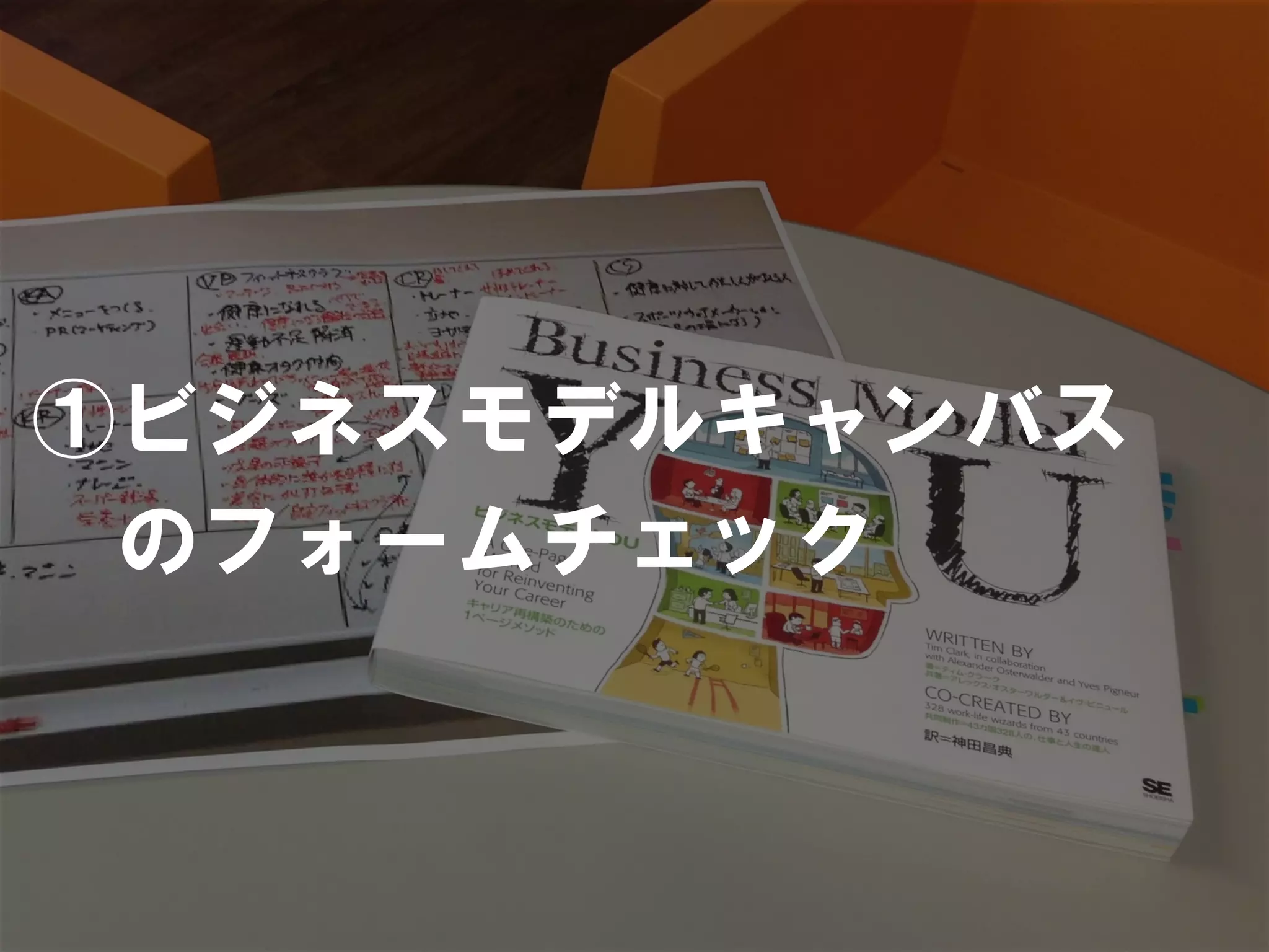 ①ビジネスモデルキャンバス
 のフォームチェック
 