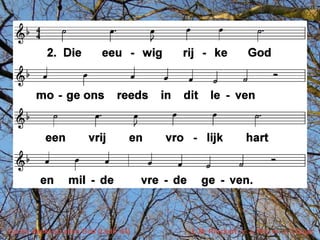 Dankt, dankt nu allen God (LvdK 44)   t. M. Rinckert; v. J. Wit; m. J. Crüger
 