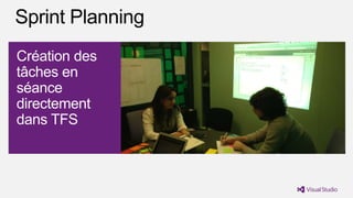 Création des
tâches en
séance
directement
dans TFS
 