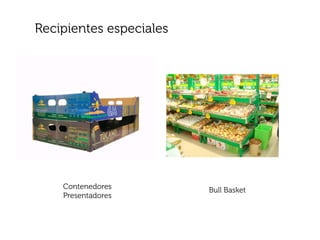 Recipientes especiales




    Contenedores         Bull Basket
    Presentadores
 