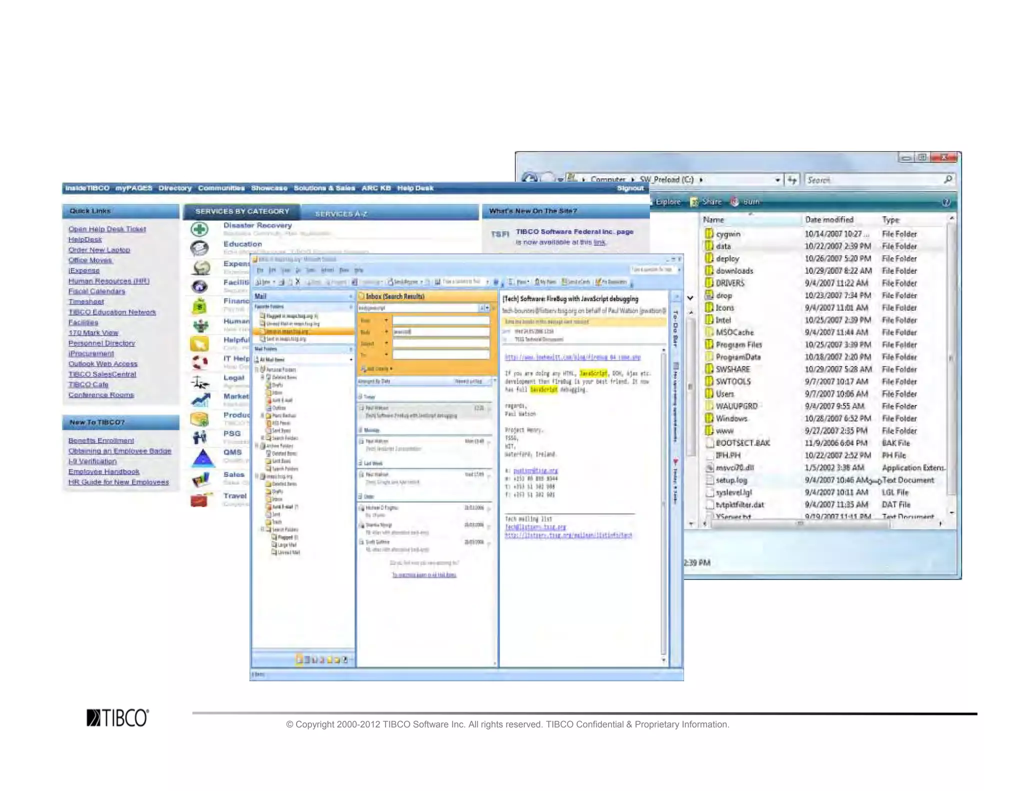 © Copyright 2000-2012 TIBCO Software Inc. All rights reserved. TIBCO Confidential & Proprietary Information.
 