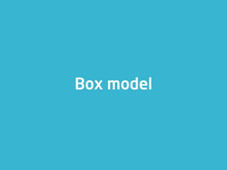 Box model
 