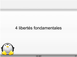 4 libertés fondamentales




          CC-BY            17
 