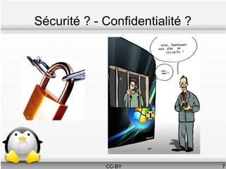Sécurité ? - Confidentialité ?




             CC-BY               7
 