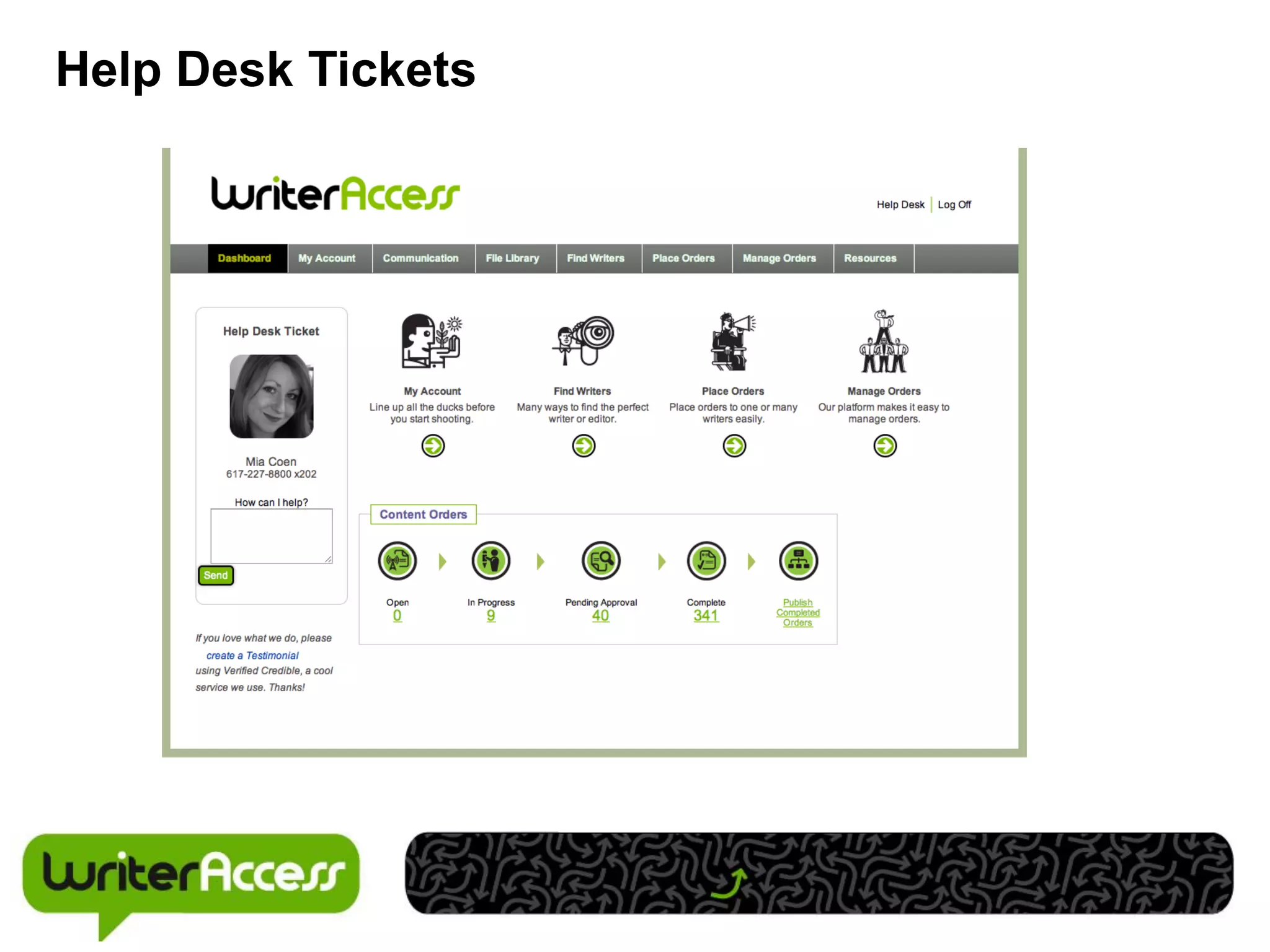 Help Desk Tickets
 