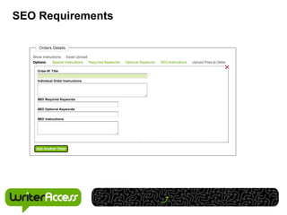 SEO Requirements
 
