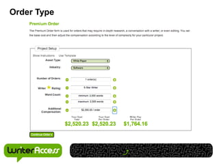 Order Type
 