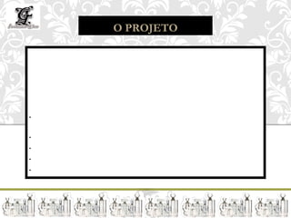O PROJETO

                                    OBJETIVO:
 SUBSTITUIR O PROCESSO DE CURA TÉRMICA DO SILK-SCREEN EM FRASCOS DE VIDRO, POR CURA
                                   ULTRAVIOLETA.




                                     ESCOPO:
•CONHECER OS FORNECEDORES DE ESMALTES E EQUIPAMENTOS DE SILK-SCREEN ULTRAVIOLETA
E VALIDA-LOS;                      O PROJETO
•FAZER ANÁLISE DE VIABILIDADE DO PROCESSO;

•FAZER AS AQUISIÇÕES NECESSÁRIAS PARA O PROCESSO;

•MONTAR O LAYOUT DA NOVA LINHA DE PRODUÇÃO DE SILK-SCREEN;

•REALIZAR UMA MINI PRODUÇÃO E VALIDAR O PROCESSO.
 