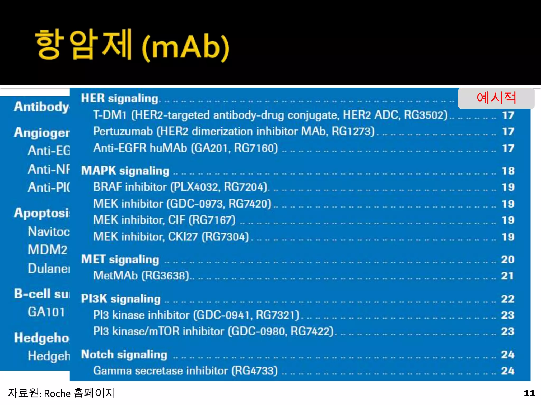 예시적




자료원: Roche 홈페이지         11
 