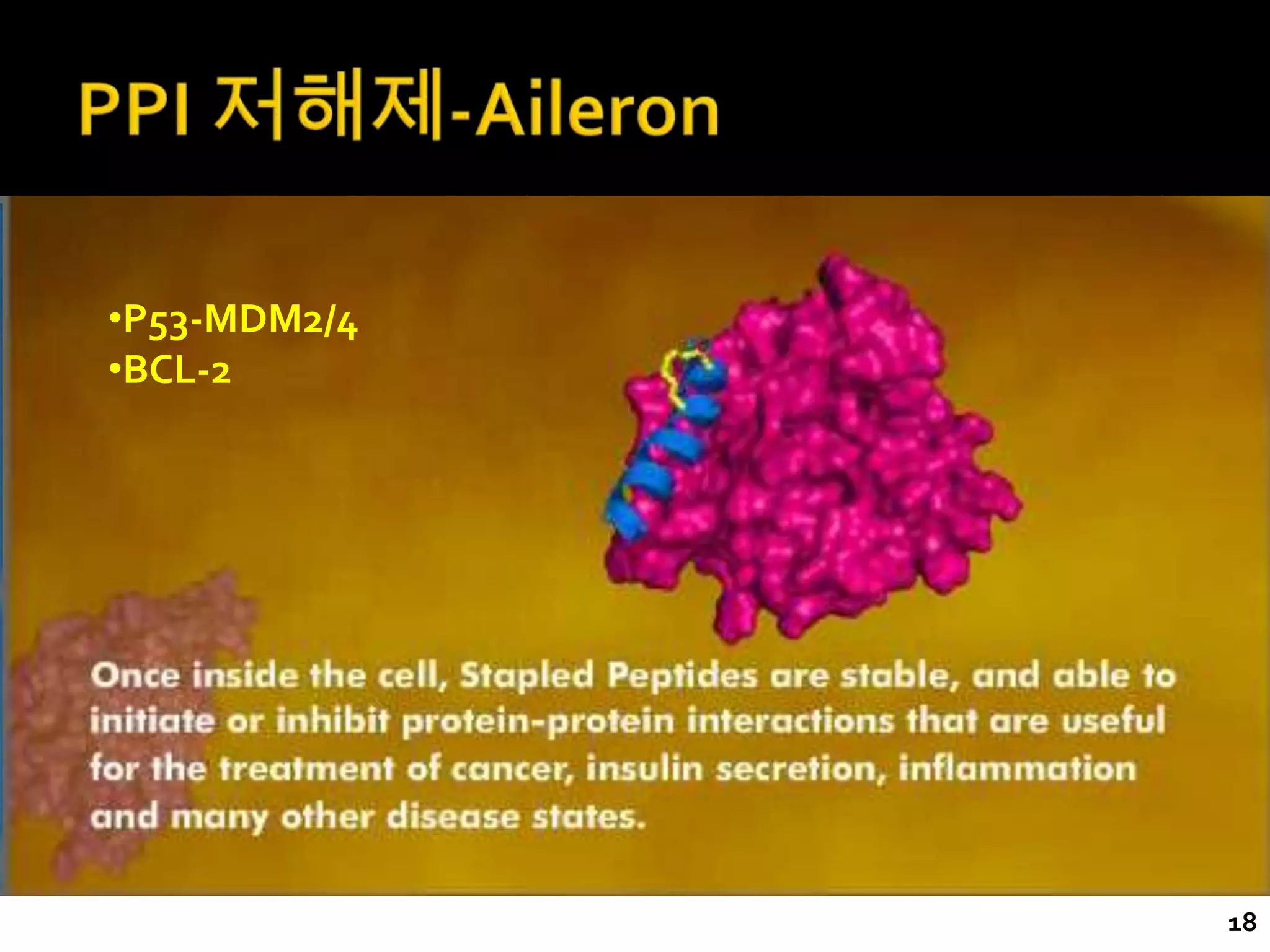 •P53-MDM2/4
•BCL-2




              18
 