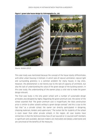 Green Housing in Vietnam between Tradition and Modernity - Conference Proceedings - Goethe Institute Hanoi 2012