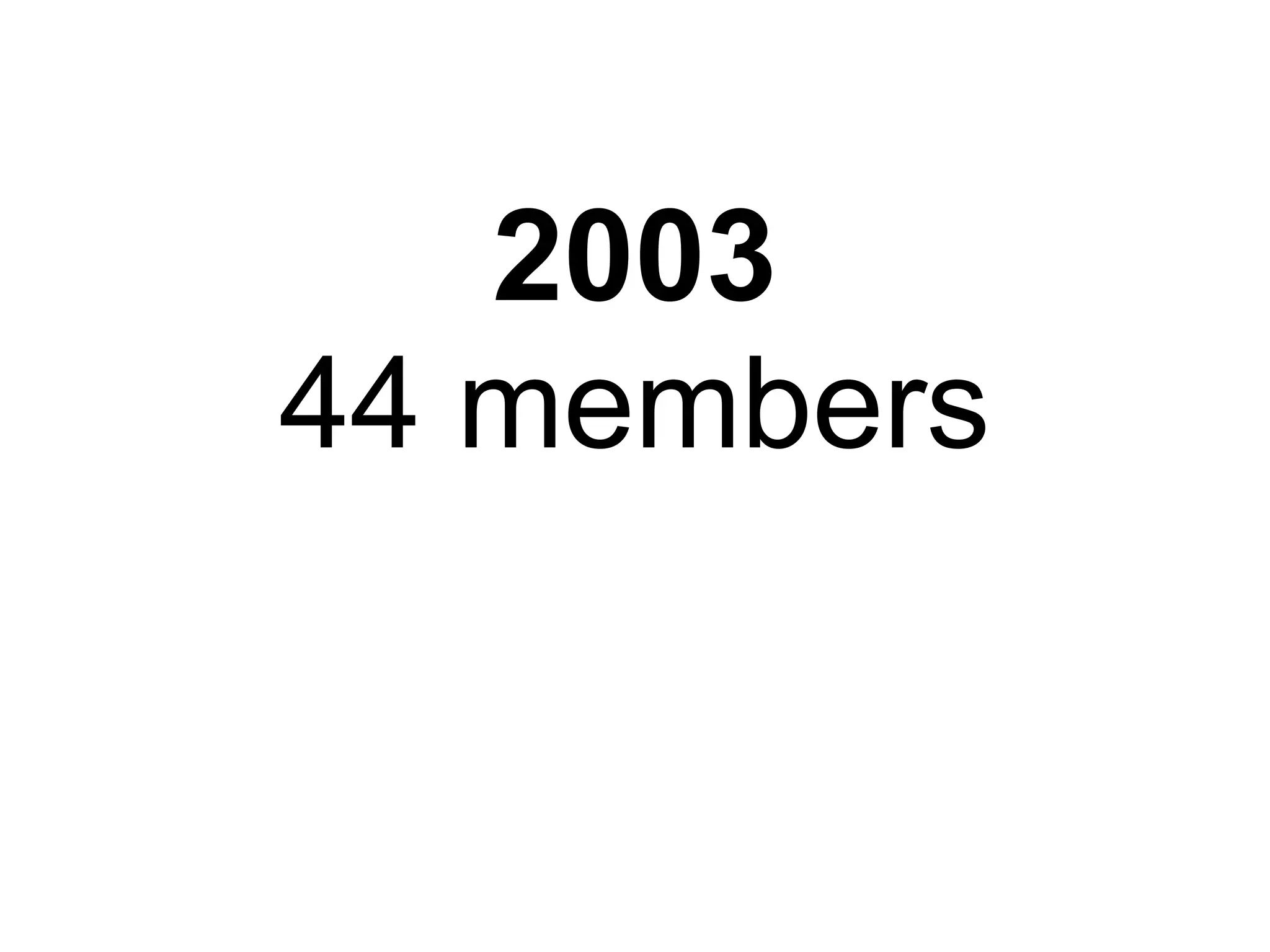 2003
44 members
 